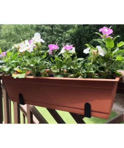 Vigoro Adjustable Window Planter Box Single Metal Bracket -Outdoor Plant Life black metal vigoro plant hangers 51472 1f 1000