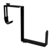 Vigoro Adjustable Window Planter Box Single Metal Bracket -Outdoor Plant Life black metal vigoro plant hangers 51472 64 1000