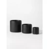 SULLIVANS Black Ceramic Pot -Set of 3 1 SULLIVANS Black Ceramic Pot -Set of 3 -Outdoor Plant Life black sullivans plant pots cm2939 64 1000