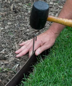 Vigoro 20 ft. Premium Black Composite Edging -Outdoor Plant Life black vigoro brick edging 903002vg 1f 1000