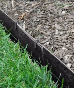 Vigoro 20 ft. Premium Black Composite Edging -Outdoor Plant Life black vigoro brick edging 903002vg 4f 1000