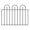 Vigoro Westbrook 36 in. x 48 in. Black Steel Fence Panel 1 Vigoro Westbrook 36 in. x 48 in. Black Steel Fence Panel -Outdoor Plant Life black vigoro garden fencing 860329 64 1000