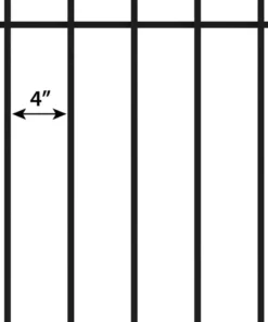 Vigoro Westbrook 36 in. x 48 in. Black Steel Fence Panel -Outdoor Plant Life black vigoro garden fencing 860329 a0 1000