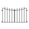 Vigoro Empire/Westbrook 28 in. Black Steel Decorative Fence Gate