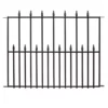 Vigoro Empire 30 in. x 36 in. Black Steel 3-Rail Fence Panel (4-Pack) 2 Vigoro Empire 30 in. x 36 in. Black Steel 3-Rail Fence Panel (4-Pack) -Outdoor Plant Life black vigoro garden fencing 860374 4pk 64 1000