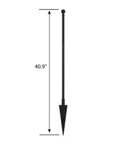 Vigoro Empire/Westbrook 41 in. x 2.3 in. x 2.3 in. Black Steel Fence Post 16 Vigoro Empire/Westbrook 41 in. x 2.3 in. x 2.3 in. Black Steel Fence Post -Outdoor Plant Life black vigoro garden fencing 860398 40 1000