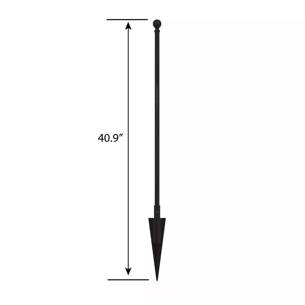 Vigoro Empire/Westbrook 41 in. x 2.3 in. x 2.3 in. Black Steel Fence Post (5-Pack) 5 Vigoro Empire/Westbrook 41 in. x 2.3 in. x 2.3 in. Black Steel Fence Post (5-Pack) - Image 3