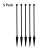 Vigoro Empire/Westbrook 41 in. x 2.3 in. x 2.3 in. Black Steel Fence Post (5-Pack) -Outdoor Plant Life black vigoro garden fencing 860398 5pk 64 1000