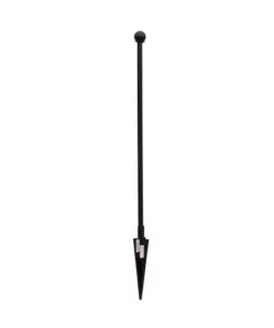 Vigoro Empire/Westbrook 41 in. x 2.3 in. x 2.3 in. Black Steel Fence Post