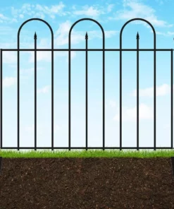 Vigoro Empire/Westbrook 41 in. x 2.3 in. x 2.3 in. Black Steel Fence Post 20 Vigoro Empire/Westbrook 41 in. x 2.3 in. x 2.3 in. Black Steel Fence Post -Outdoor Plant Life black vigoro garden fencing 860398 c3 1000