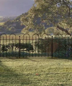 Vigoro Empire/Westbrook 41 in. x 2.3 in. x 2.3 in. Black Steel Fence Post 24 Vigoro Empire/Westbrook 41 in. x 2.3 in. x 2.3 in. Black Steel Fence Post -Outdoor Plant Life black vigoro garden fencing 860398 fa 1000