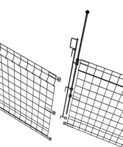 Vigoro 44 in. H x 36 in. W Steel Multi-Purpose No Dig Black Fence Panel -Outdoor Plant Life black vigoro garden fencing 860411 a0 1000