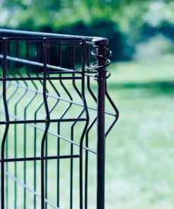 Vigoro 44 in. H x 36 in. W Steel Multi-Purpose No Dig Black Fence Panel -Outdoor Plant Life black vigoro garden fencing 860411 fa 1000