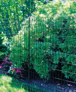 Vigoro 56 in. H Steel Multi-Purpose Black Fence Post -Outdoor Plant Life black vigoro garden fencing 860428 76 1000