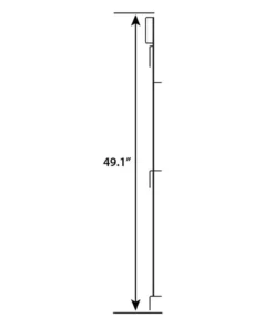 Vigoro 49 in. H Steel No Dig Garden Fence Multi-Purpose Latch (2-Pack) -Outdoor Plant Life black vigoro garden fencing 860435 2pk 40 1000