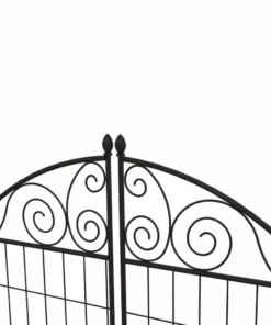 Vigoro Rockdale 41.9 in. Black Steel Fence Gate 16 Vigoro Rockdale 41.9 in. Black Steel Fence Gate -Outdoor Plant Life black vigoro garden fencing 860442 a0 1000