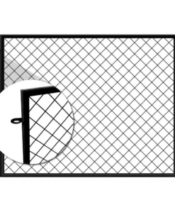 Vigoro 37.3 in. H x 51 in. W Steel Diamond Mesh Garden Fence Panel -Outdoor Plant Life black vigoro garden fencing 860640 40 1000