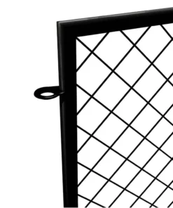 Vigoro 37.3 in. H x 51 in. W Steel Diamond Mesh Garden Fence Panel -Outdoor Plant Life black vigoro garden fencing 860640 77 1000