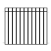 Vigoro 37.2 in. H x 42.87 in. W Steel 3-Rail Garden Fence Panel -Outdoor Plant Life black vigoro garden fencing 860701 64 1000