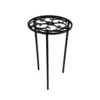 Vigoro 12 in. x 21 in. Black Metal Indoor Round Plant Stand -Outdoor Plant Life black vigoro plant stands 51160 64 1000