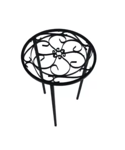 Vigoro 12 in. x 21 in. Black Metal Indoor Round Plant Stand -Outdoor Plant Life black vigoro plant stands 51160 c3 1000