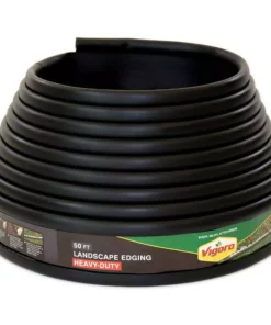 Vigoro Heavy-Duty 50 ft. Landscape Plastic Edging