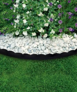 Vigoro 20 ft. x 2.25 in. Black Scalloped Polyethylene No-Dig Edging 10 Vigoro 20 ft. x 2.25 in. Black Scalloped Polyethylene No-Dig Edging -Outdoor Plant Life black vigoro plastic edging 3011 20hd 5 4f 1000