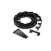 Vigoro 20 ft. x 2.25 in. Black Scalloped Polyethylene No-Dig Edging