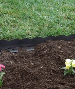 Vigoro 20 ft. x 2.25 in. Black Scalloped Polyethylene No-Dig Edging 9 Vigoro 20 ft. x 2.25 in. Black Scalloped Polyethylene No-Dig Edging -Outdoor Plant Life black vigoro plastic edging 3011 20hd 5 c3 1000