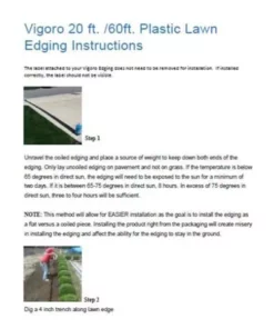 Vigoro 60 ft. x 0.5 in. x 4.5 in. Black Plastic Lawn Edging -Outdoor Plant Life black vigoro plastic edging vig 60c c3 1000