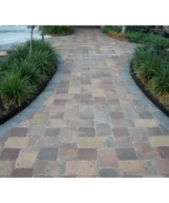 Vigoro EcoBorder 4 ft. Black Rubber Landscape Edging (Single) -Outdoor Plant Life black vigoro rubber edging ecobrd blk 4 ft fa 1000