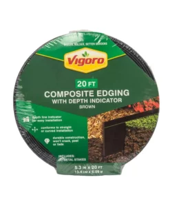 Vigoro 20 ft. Premium Brown Composite Edging