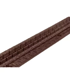 Vigoro 4 ft. Brown No-Dig Rubber Landscape Edging (6-Pack) -Outdoor Plant Life brown vigoro rubber edging dcbfe4bn6 77 1000