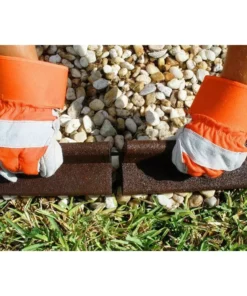 Vigoro EcoBorder 4 ft. Brown Rubber Landscape Edging (6-Pack) -Outdoor Plant Life brown vigoro rubber edging ecobrd brn 6pk a0 1000