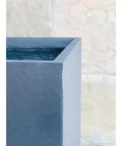 KANTE 23 in. L Rectangular Charcoal Concrete/Fiberglass Indoor Outdoor Elegant Planter -Outdoor Plant Life charcoal kante plant pots osf0104a c60121 44 1000