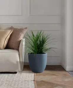 KANTE 9 in. H Charcoal Concrete and Fiberglass Round Bowl Planter, Outdoor Indoor Large Planters Pots with Drainage 12 KANTE 9 in. H Charcoal Concrete and Fiberglass Round Bowl Planter, Outdoor Indoor Large Planters Pots with Drainage -Outdoor Plant Life charcoal kante plant pots rc0050a c60121 44 1000