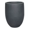 KANTE 21.7 in. Tall Charcoal Lightweight Concrete Round Outdoor Planter -Outdoor Plant Life charcoal kante plant pots rc0066a c60121 64 1000
