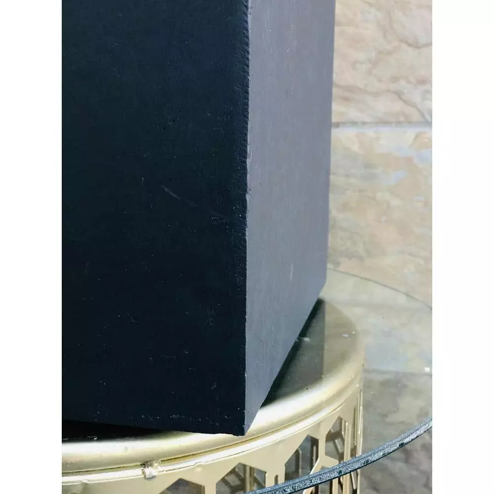 KANTE 10 in. Tall Charcoal Lightweight Concrete Square Modern Outdoor Planter 8 KANTE 10 in. Tall Charcoal Lightweight Concrete Square Modern Outdoor Planter - Image 6