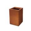 KANTE 19 in. H Faux Weathering Steel Concrete Tall Square Planter, Modern Outdoor/Indoor Lightweight with Drainage Hole -Outdoor Plant Life faux weathering steel kante plant pots rf0007c c91942 64 1000