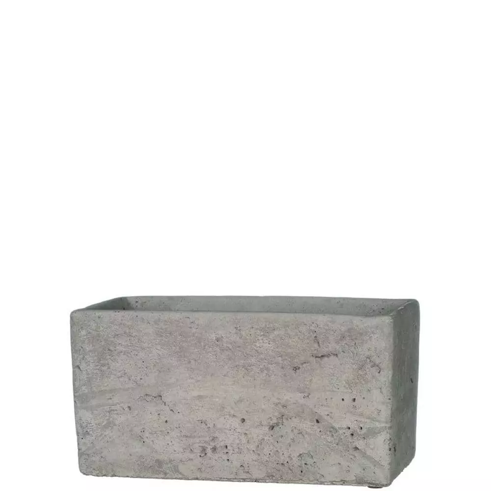 SULLIVANS Gray Cement Rectangular Planter 3 SULLIVANS Gray Cement Rectangular Planter