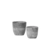 SULLIVANS Gray Cement Pot (Set of 2) -Outdoor Plant Life gray sullivans plant pots cmt1187 64 1000