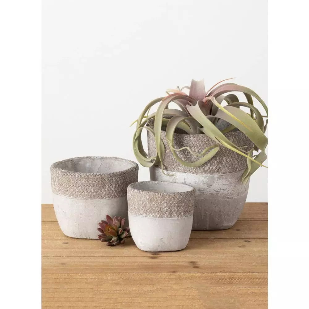 Outdoor Plant Life -Outdoor Plant Life gray sullivans plant pots cmt1187 c3 1000