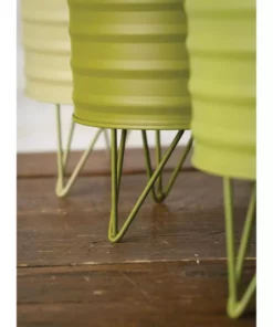 SULLIVANS Green Metal Planters (Set of 3) -Outdoor Plant Life green sullivans plant pots met1510 4f 1000