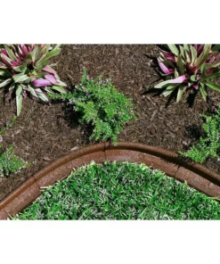Vigoro EcoBorder 4 ft. Green Rubber Landscape Edging (6-Pack) -Outdoor Plant Life green vigoro rubber edging ecobrd grn 6pk d4 1000