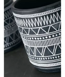 SULLIVANS Multi-Color Ceramic Flower Pots (Set of 2) -Outdoor Plant Life multicolor sullivans plant pots cm2911 4f 1000