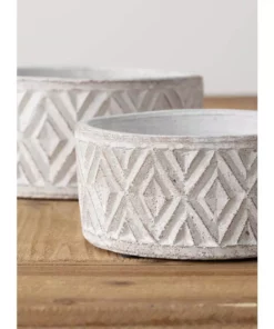 SULLIVANS Multi-Color Cement Planter (Set of 2) -Outdoor Plant Life multicolor sullivans plant pots cmt1184 1f 1000