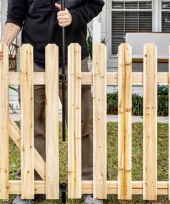 Vigoro 37.1 in. H x 45.35 in. W Cedar Garden Fence Panel 29 Vigoro 37.1 in. H x 45.35 in. W Cedar Garden Fence Panel -Outdoor Plant Life natural cedar wood vigoro garden fencing 860664 31 1000