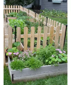 Vigoro 37.1 in. H x 45.35 in. W Cedar Garden Fence Panel 26 Vigoro 37.1 in. H x 45.35 in. W Cedar Garden Fence Panel -Outdoor Plant Life natural cedar wood vigoro garden fencing 860664 44 1000