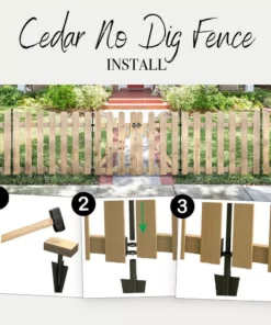 Vigoro 37.1 in. H x 45.35 in. W Cedar Garden Fence Panel 28 Vigoro 37.1 in. H x 45.35 in. W Cedar Garden Fence Panel -Outdoor Plant Life natural cedar wood vigoro garden fencing 860664 76 1000