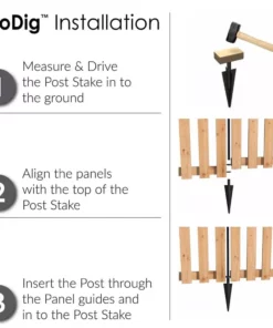 Vigoro 37.1 in. H x 45.35 in. W Cedar Garden Fence Panel 19 Vigoro 37.1 in. H x 45.35 in. W Cedar Garden Fence Panel -Outdoor Plant Life natural cedar wood vigoro garden fencing 860664 a0 1000